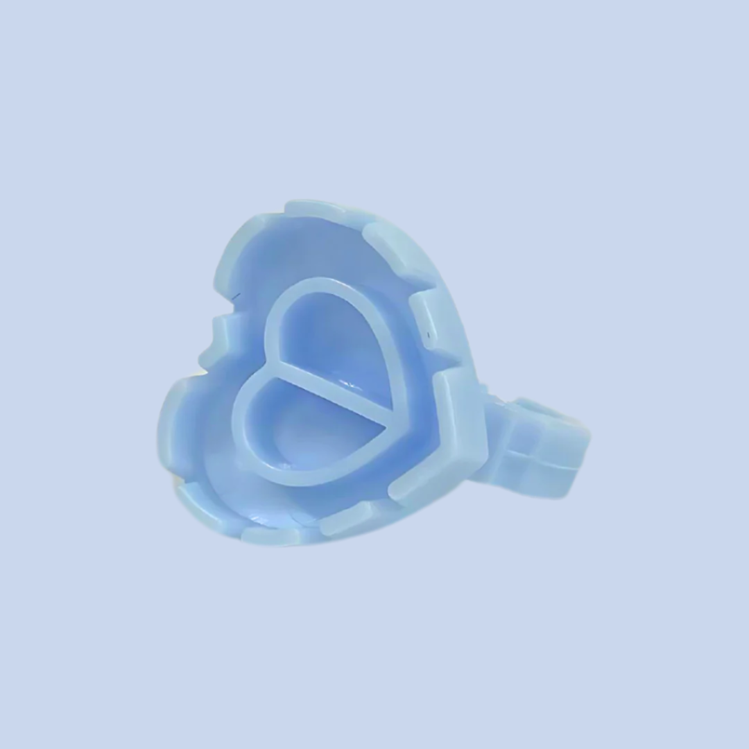 Blue Heart Glue Ring (100 pack)
